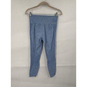 Gym Minute Seamless Legging Women Large Blue Athletic Workout Yoga‎